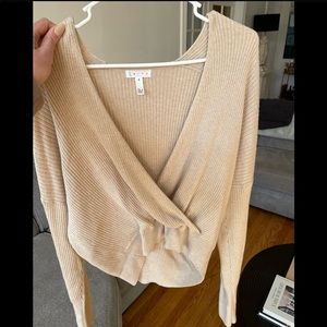 Leith wrap knit sweater - medium